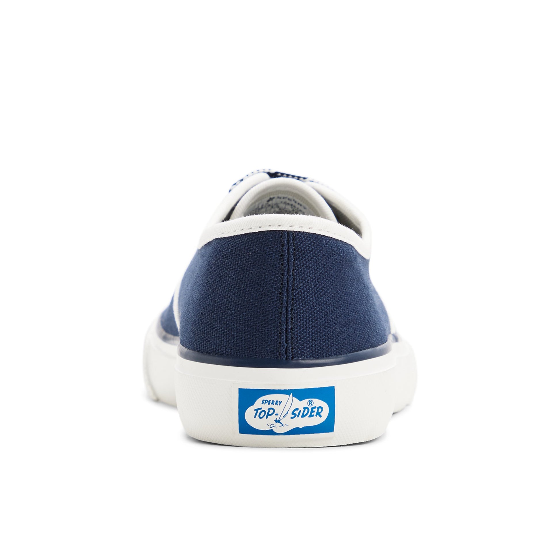 Three-quarter angle of Navy CVO Sneaker 2.0 's front side