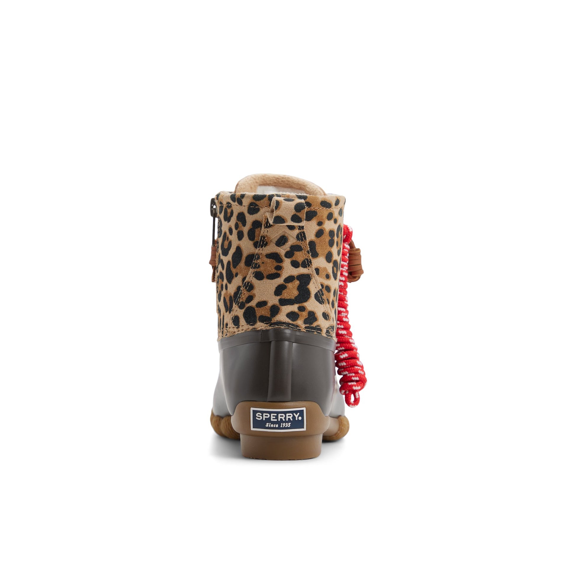 Three-quarter angle of Brown primary - multi Saltwater™ Duck Lug Boot Duck Boots's front side