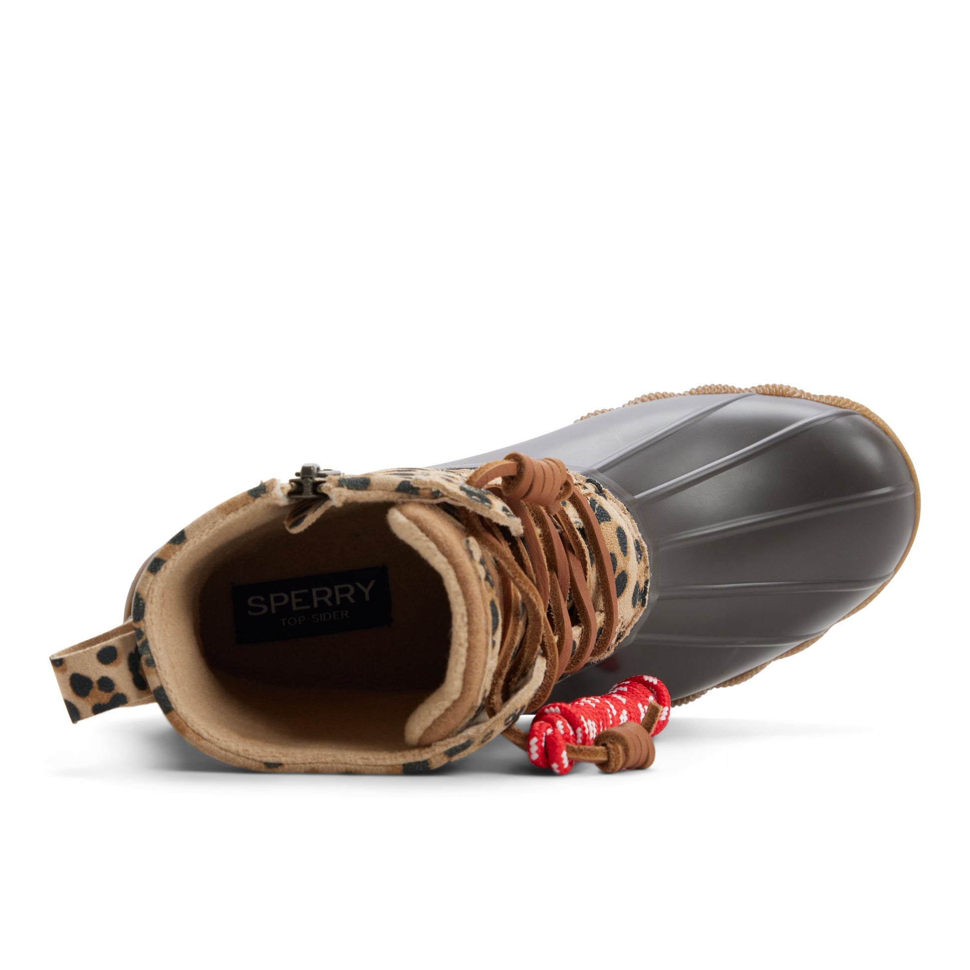 Top-down view of the Brown primary - multi Saltwater™ Duck Lug Boot Duck Boots