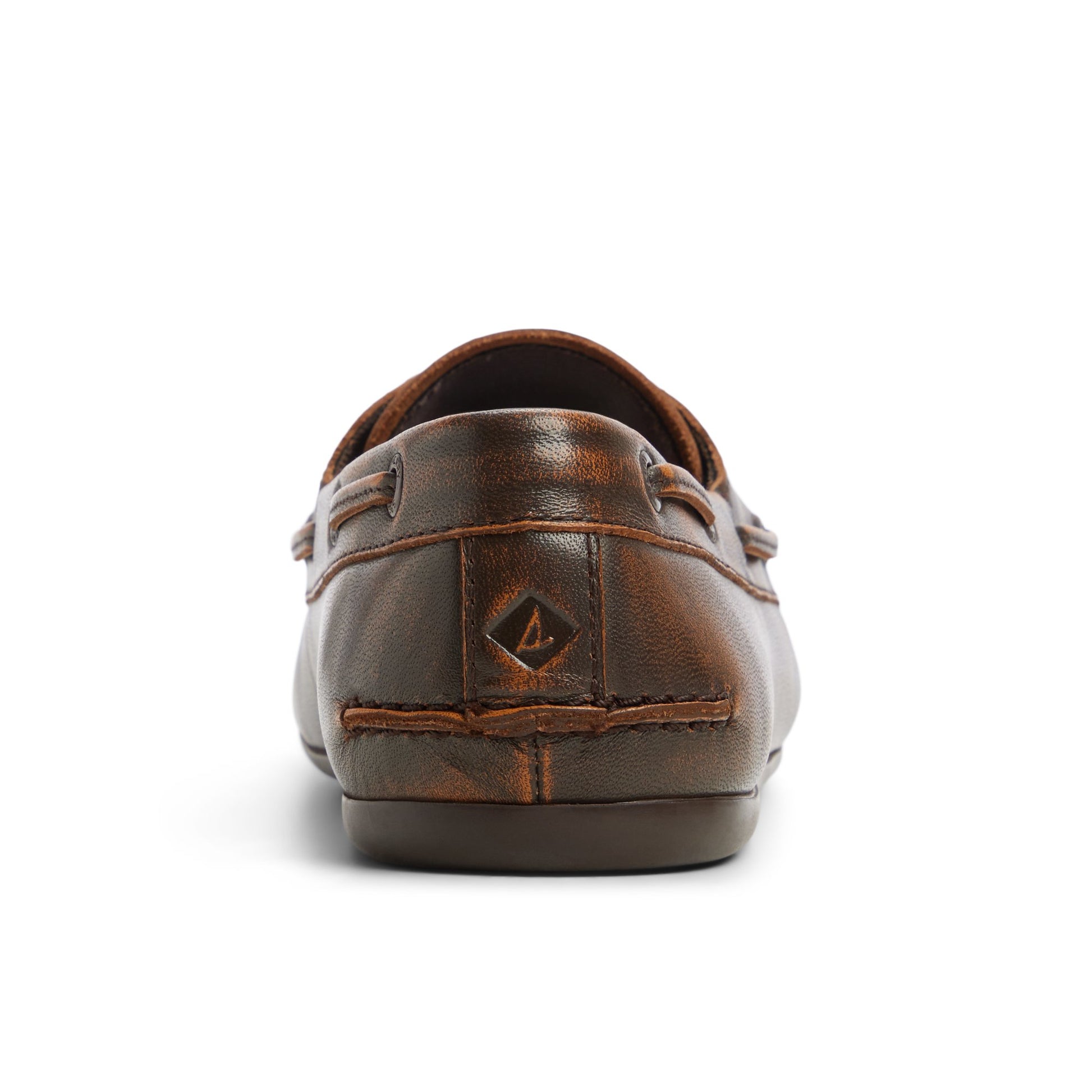 Three-quarter angle of Brown multi Slim Boat Shoe Boat Shoe's front side