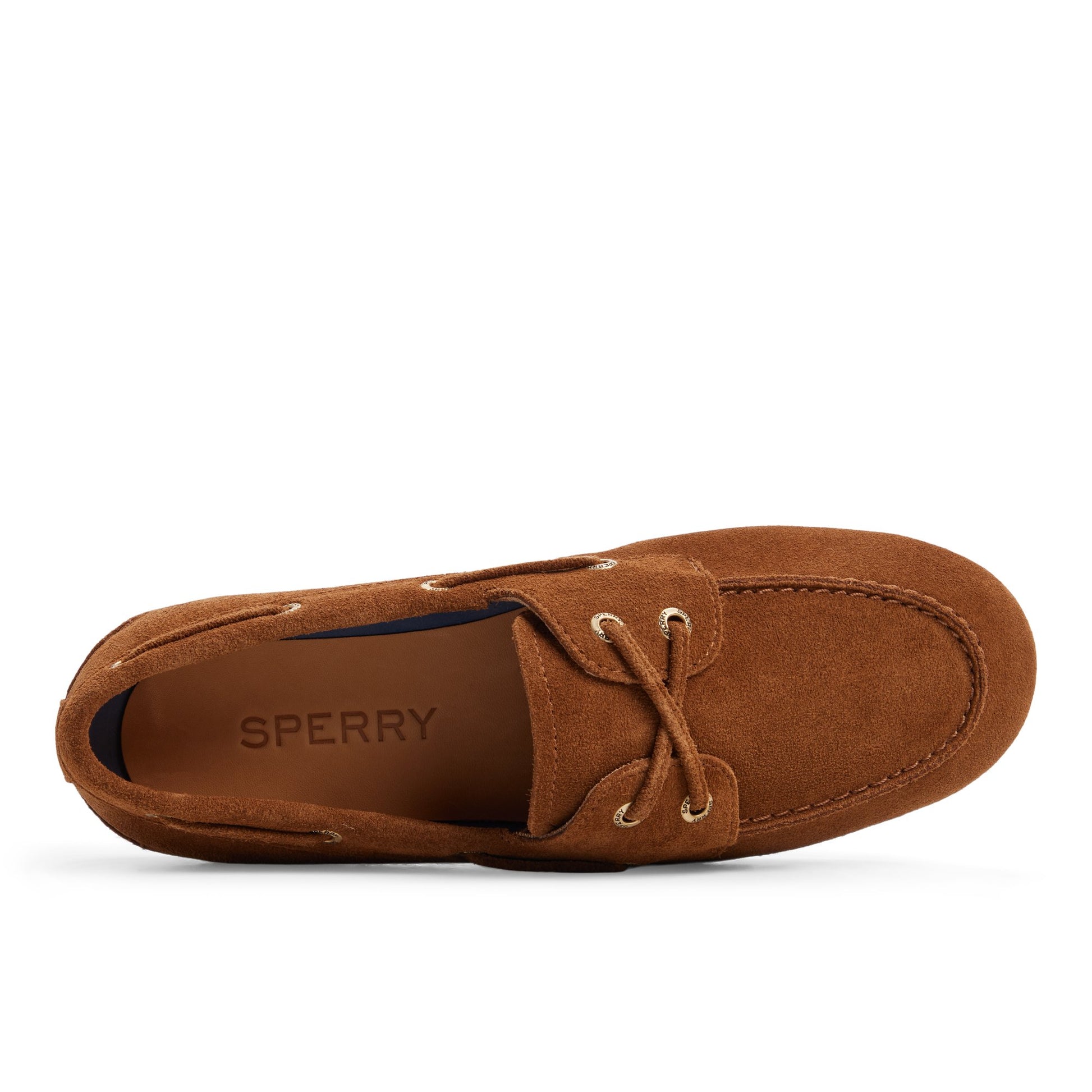 Top-down view of the Tan Slim Boat Shoe Boat Shoe