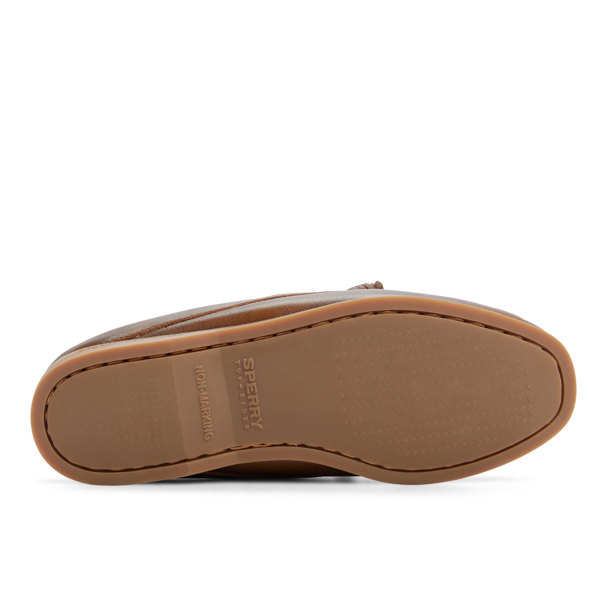 Close-up of the Brown Authentic Original™ Mule Boat Shoe Mule