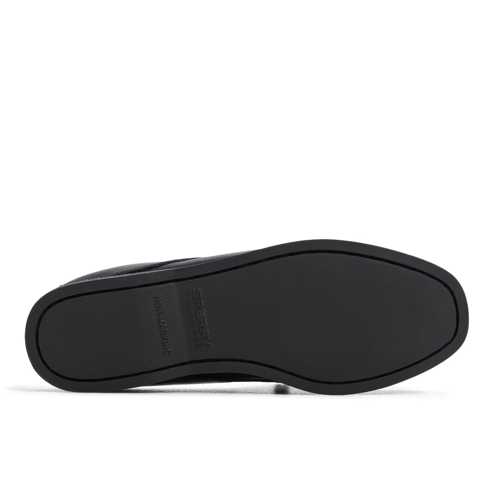 Close-up of the Black Authentic Original™ Mule Boat Shoe Mule