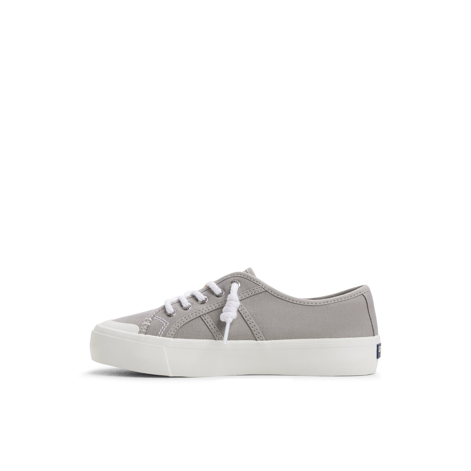 Three-quarter angle of Light grey Pierwave 2 Platform Sneaker Low Top Sneakers's back side