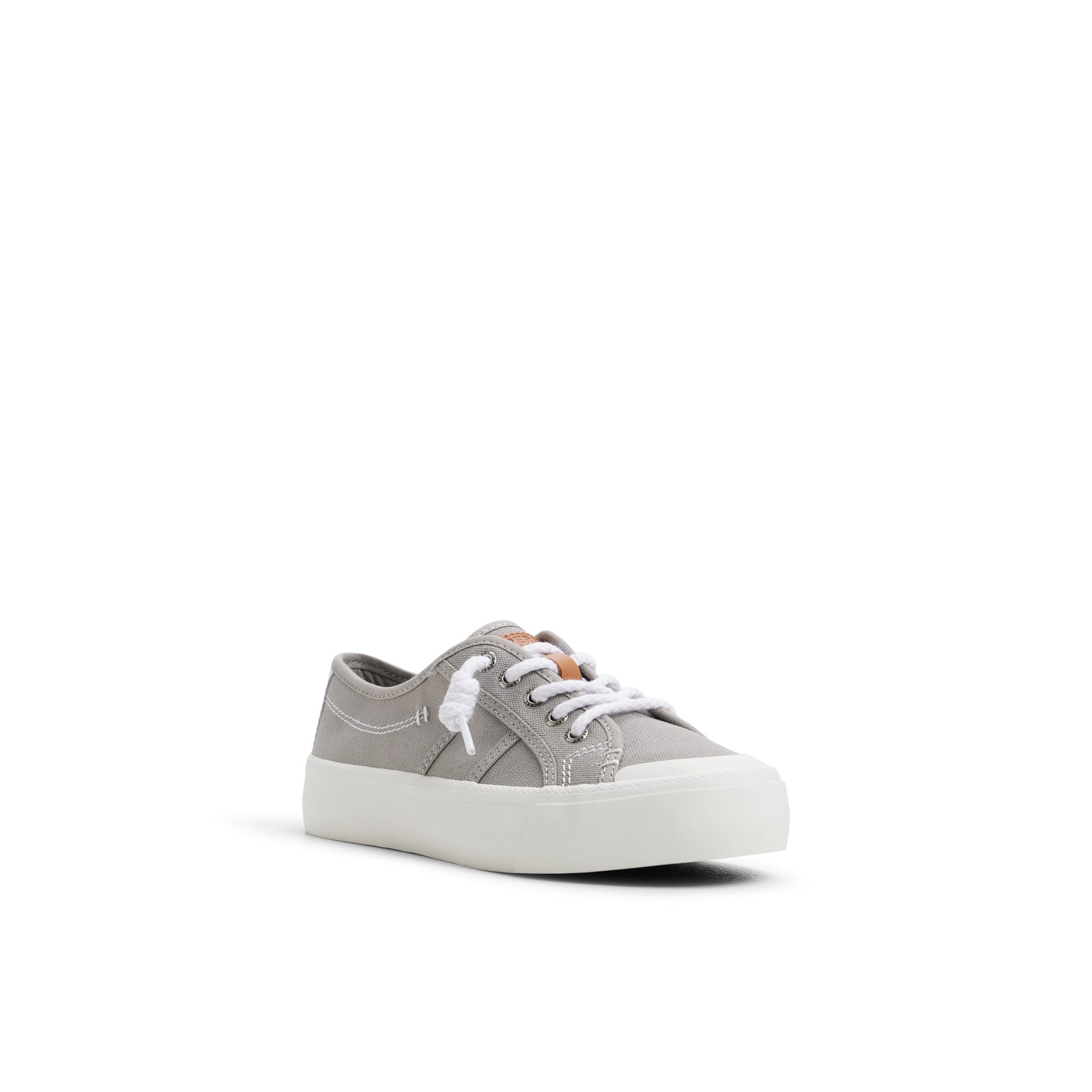 Side view of Light grey Pierwave 2 Platform Sneaker Low Top Sneakers
