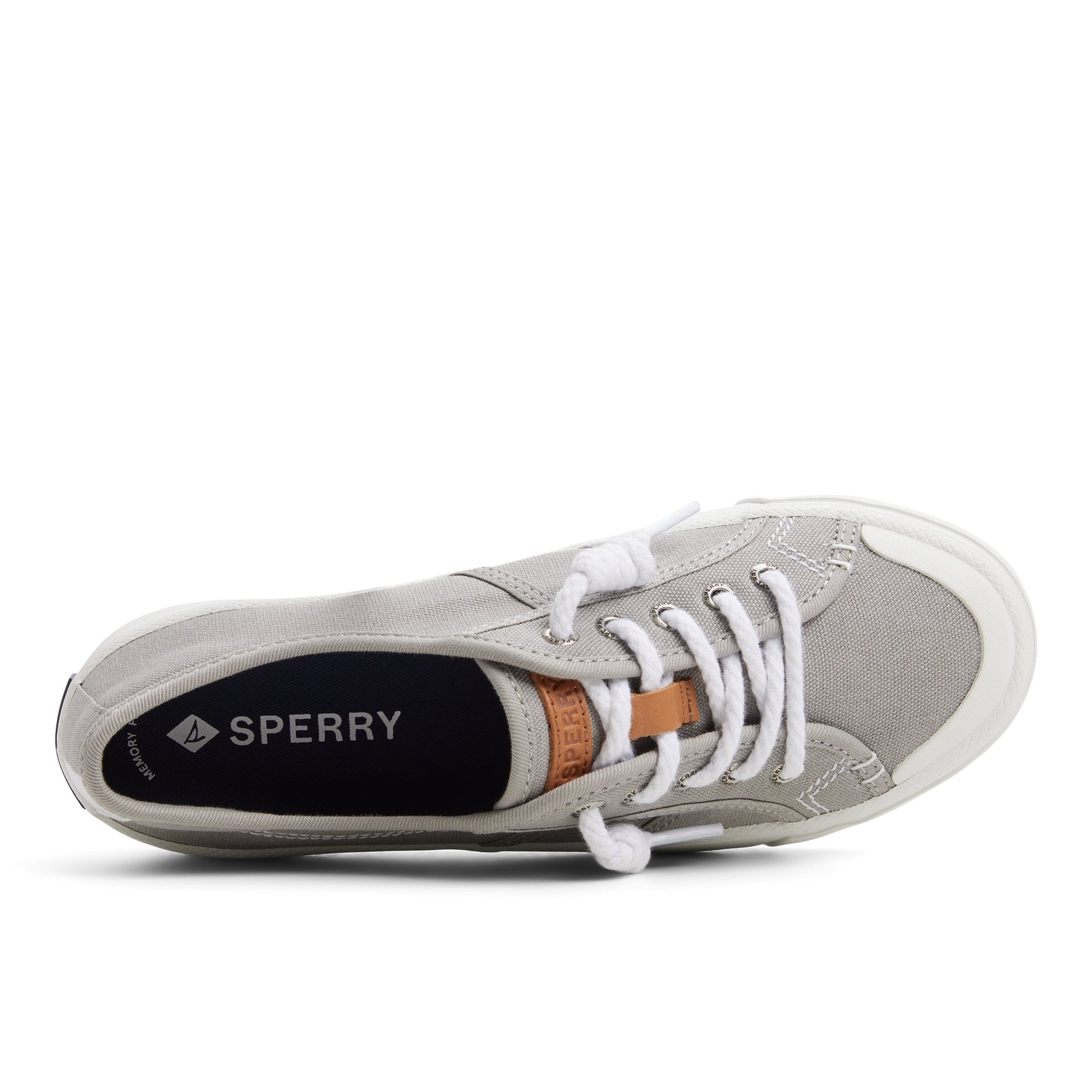 Top-down view of the Light grey Pierwave 2 Platform Sneaker Low Top Sneakers