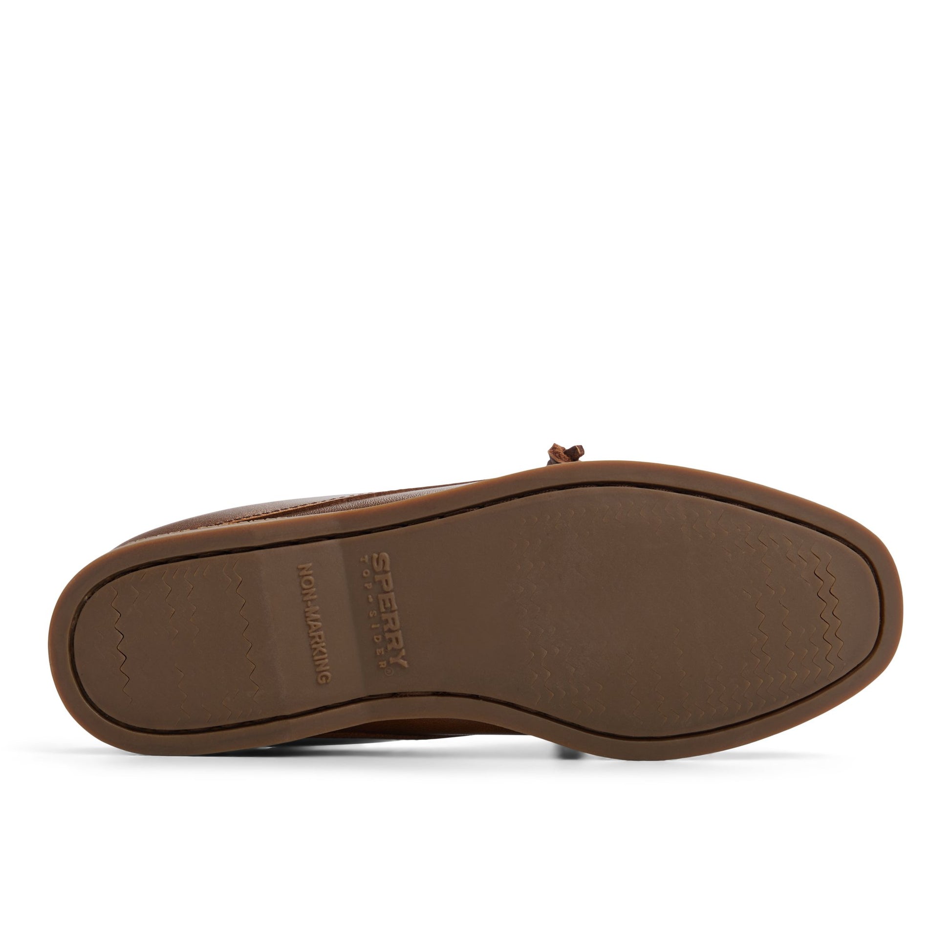 Close-up of the Brown Authentic Original™ Mule Boat Shoe Mule