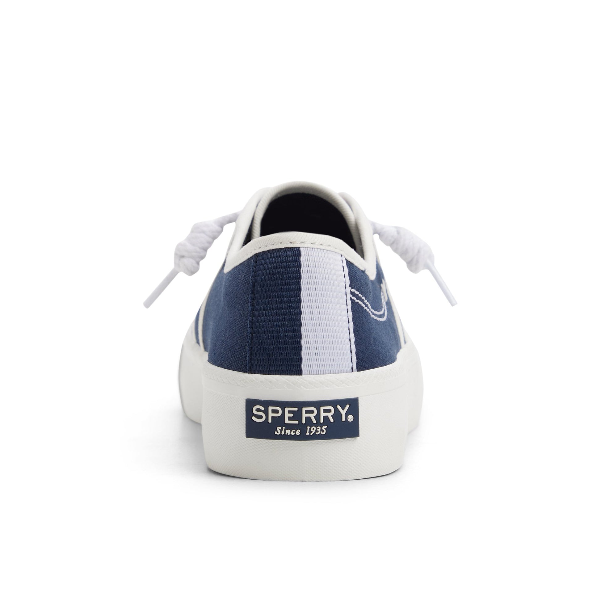 Three-quarter angle of Navy Pierwave 2 Platform Sneaker Low Top Sneakers's front side
