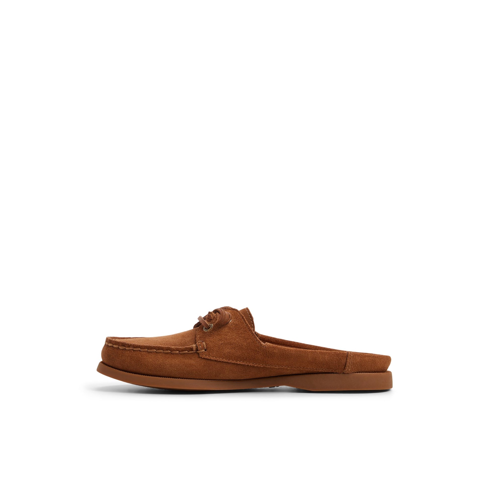 Three-quarter angle of Tan Authentic Original™ Mule Boat Shoe Mule's back side