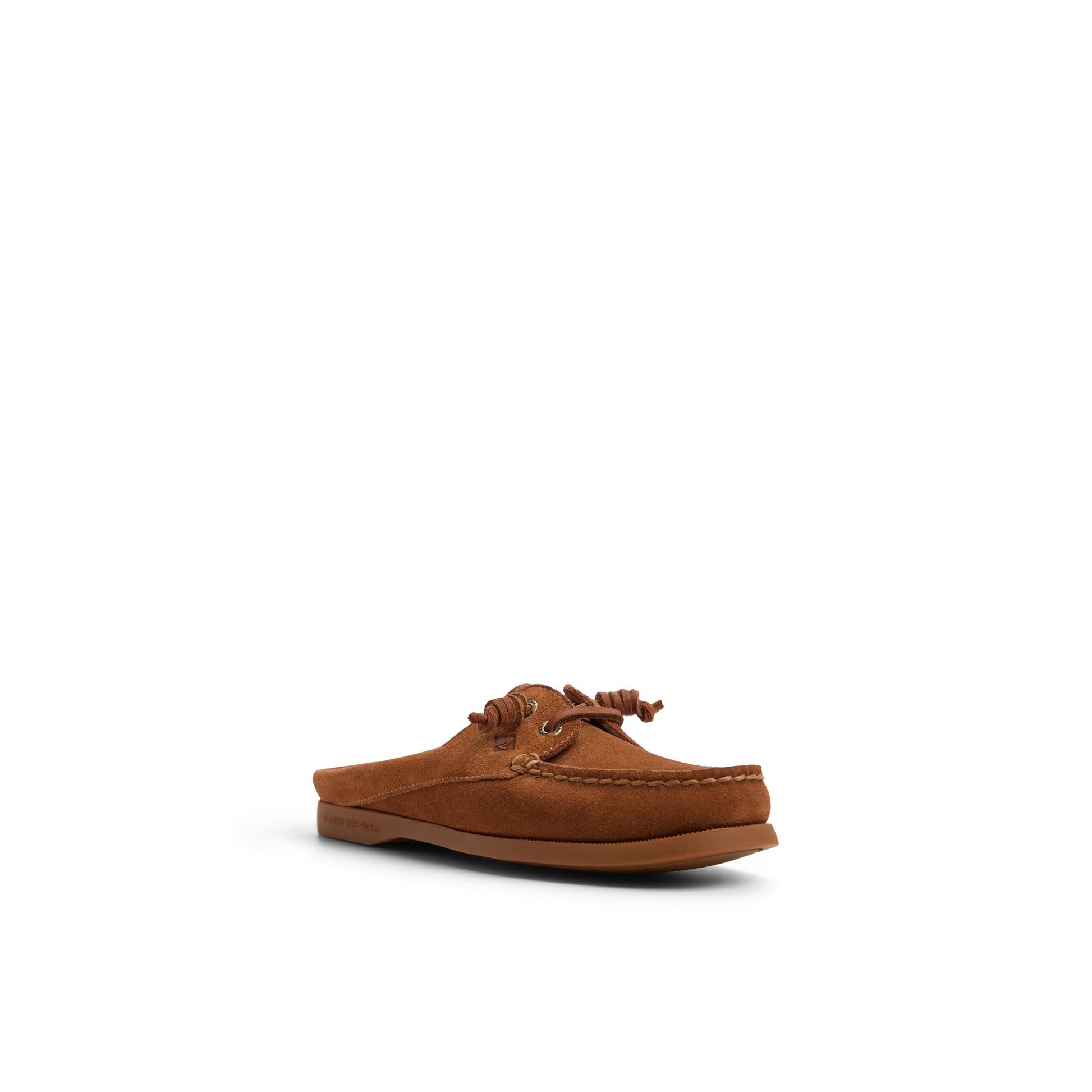 Side view of Tan Authentic Original™ Mule Boat Shoe Mule