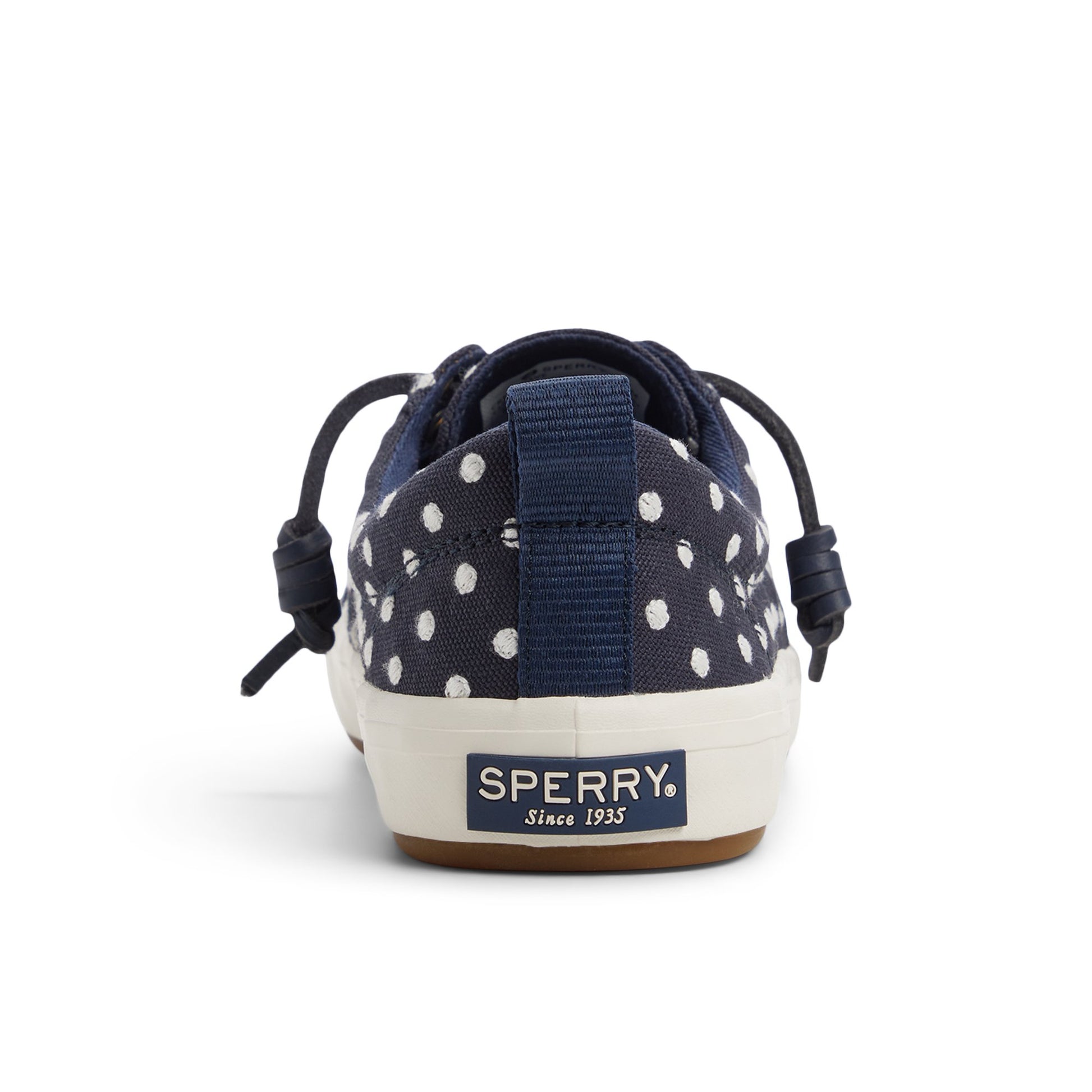 Three-quarter angle of White/navy Crest Wave Sneaker Low Top Sneakers's front side