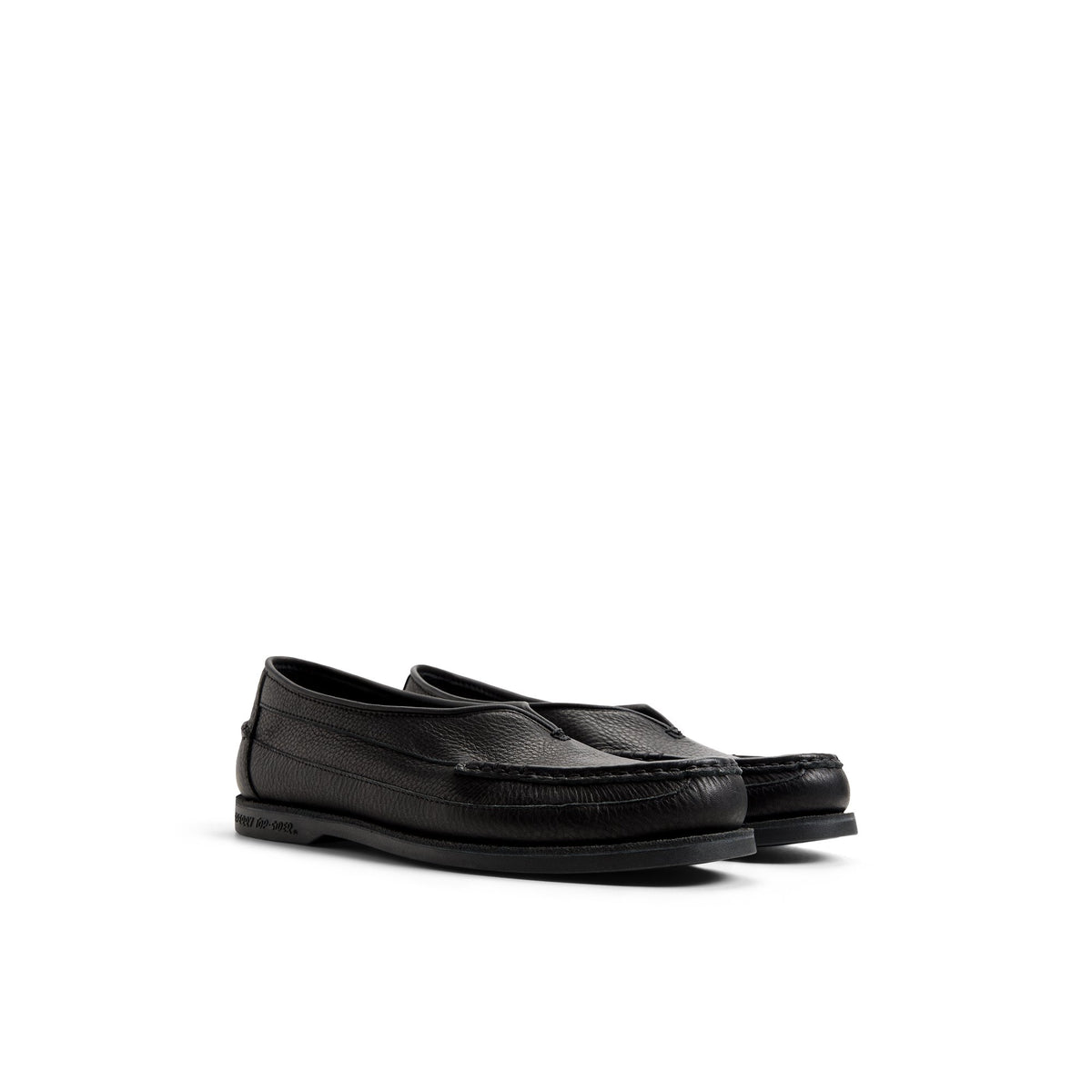Side view of Black Sperry x Colbo Sirah Loafer Loafers
