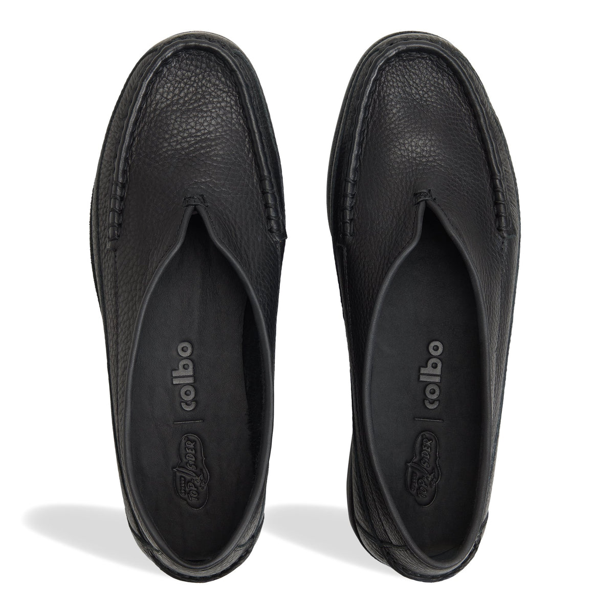 Top-down view of the Black Sperry x Colbo Sirah Loafer Loafers