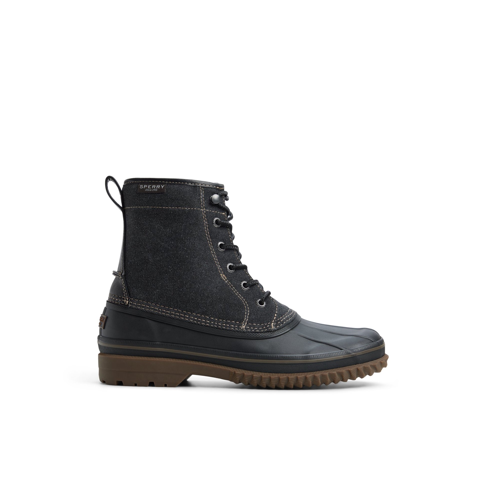 Main View of Open black Drake Boot Duck Boots for Mens
