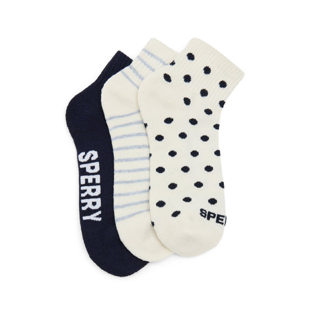 Ladies 3-Pack Quarter Socks