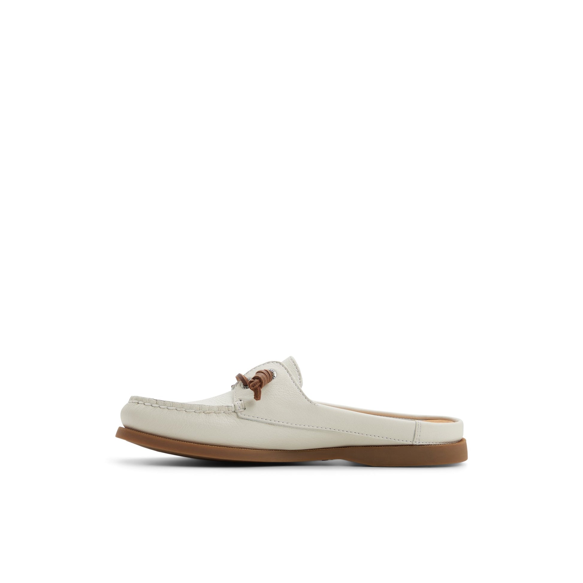 Three-quarter angle of Cream Authentic Original™ Mule 's back side