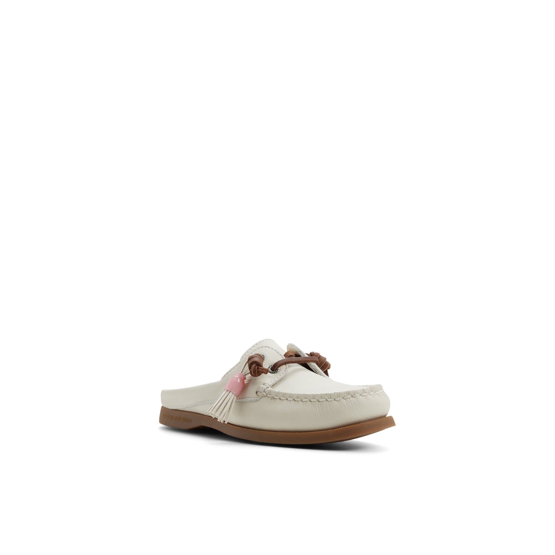 Side view of Cream Authentic Original™ Mule