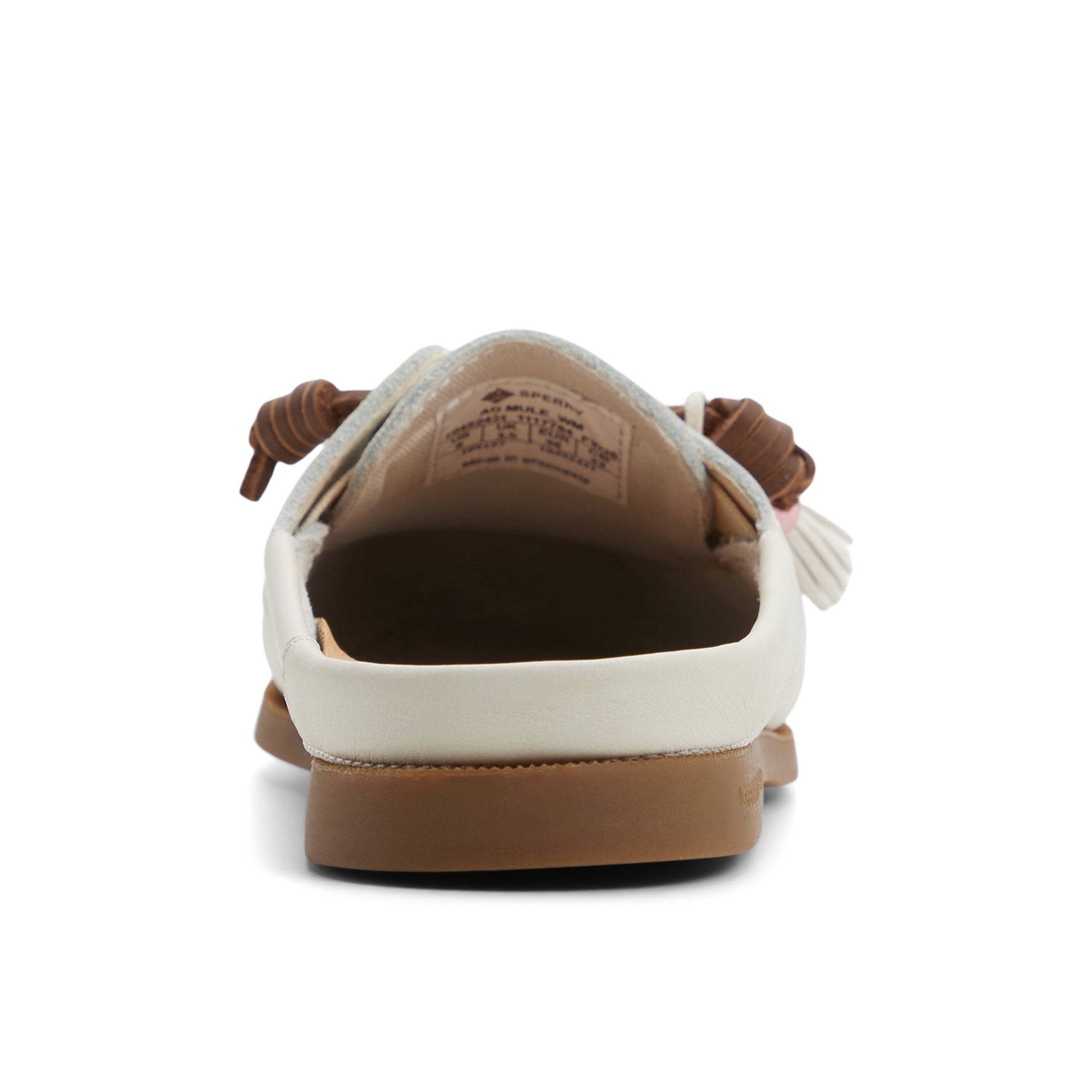 Three-quarter angle of Cream Authentic Original™ Mule 's front side