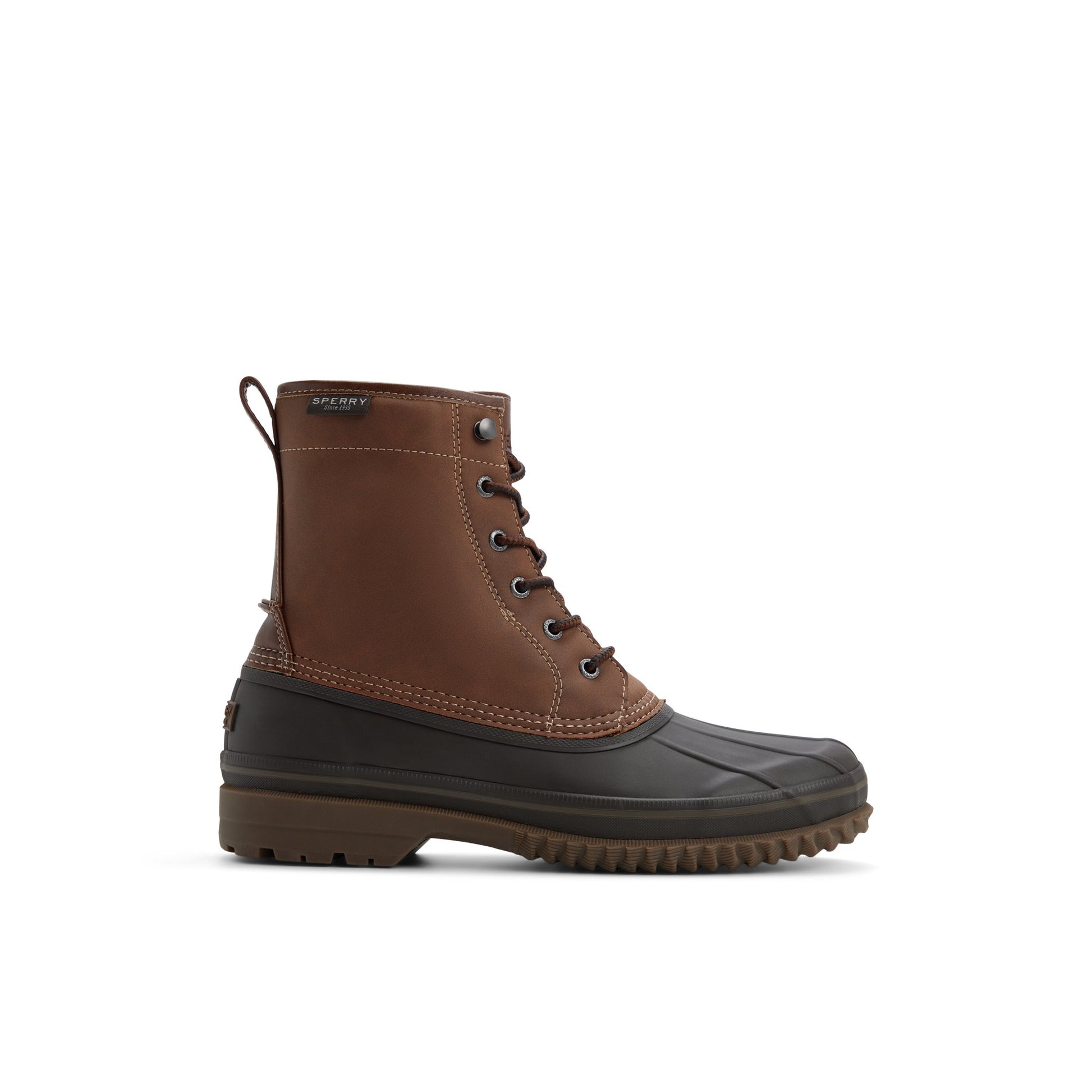 Main View of Medium brown Drakeboot tl_mm Duck Boots for Mens