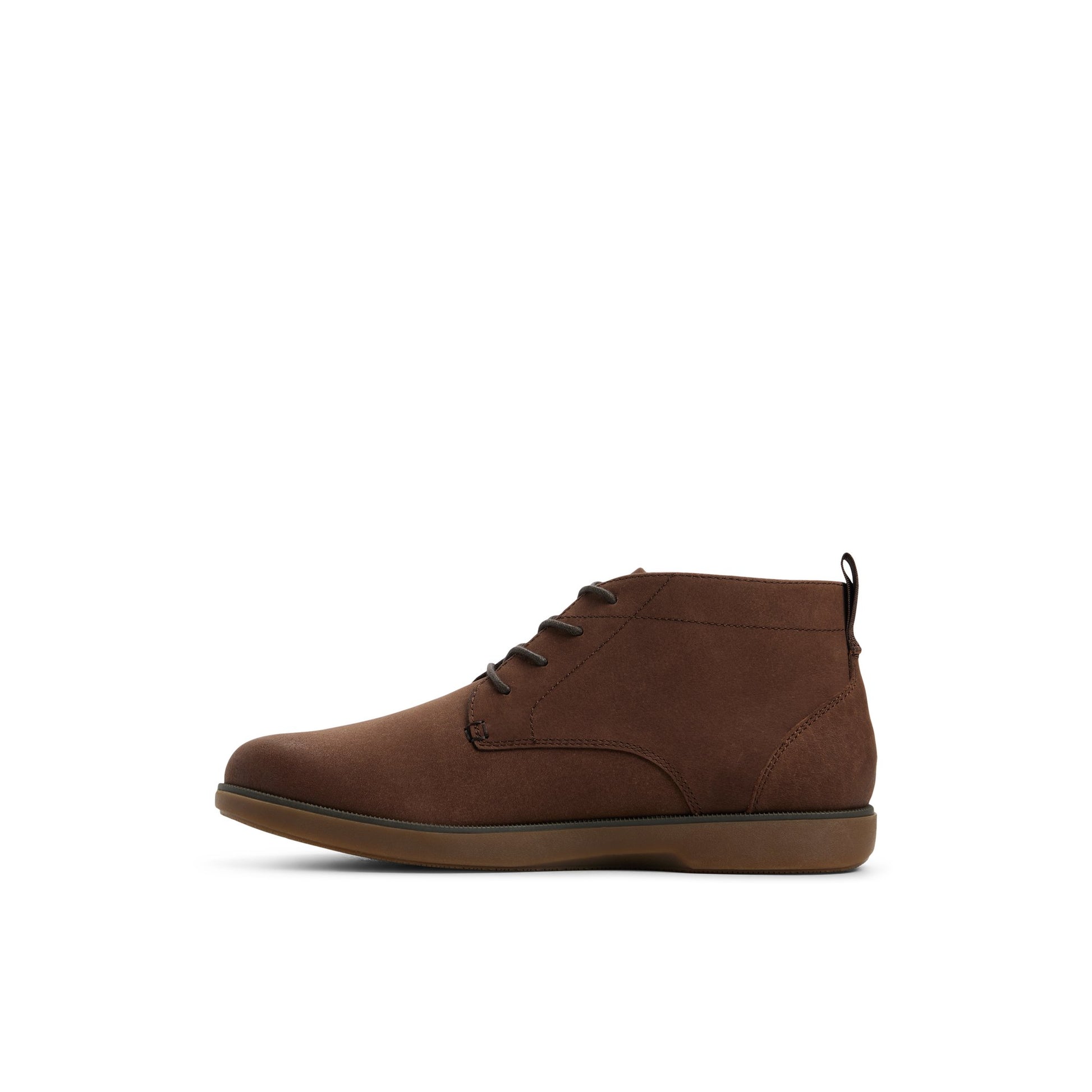 Three-quarter angle of Dark brown Newman ck ii_mm Chukka Boots's back side