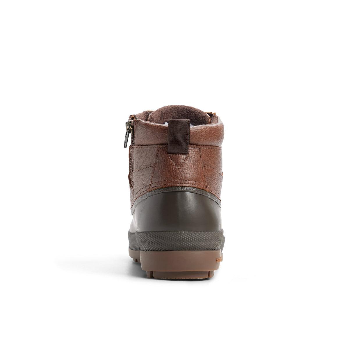 Three-quarter angle of Dark brown Costco Coldbay Duck Boot Duck Boots's front side