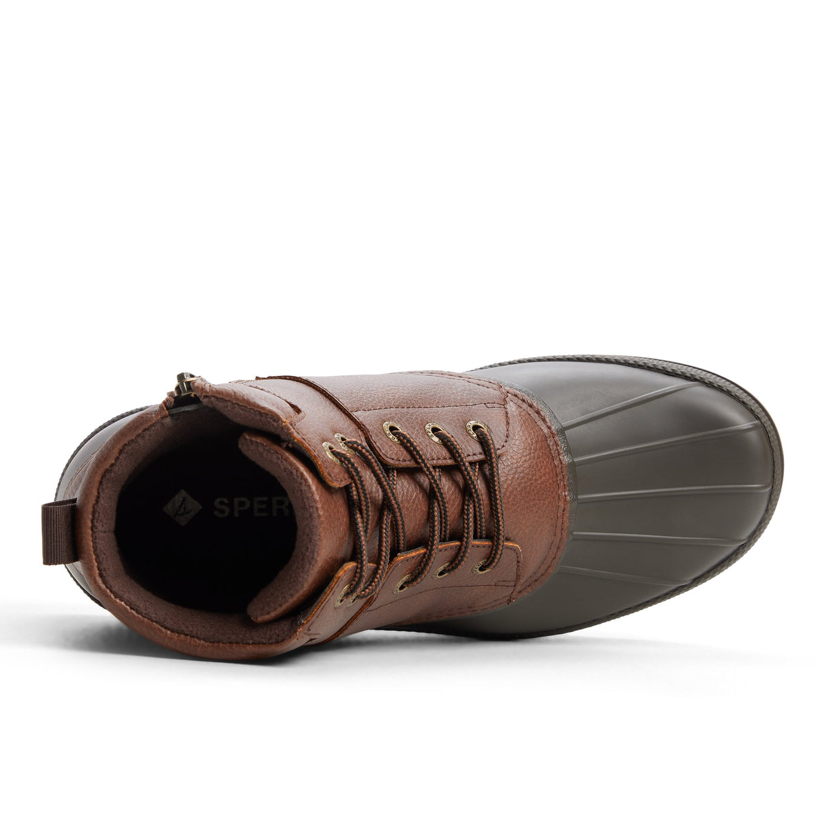 Top-down view of the Dark brown Costco Coldbay Duck Boot Duck Boots